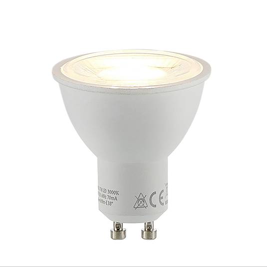 LED-heljastinlamppu GU10 7W 3 000 K, 700 lm, 38°