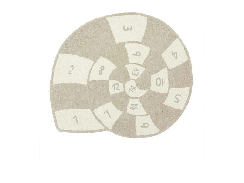 OYOY Living Design - Nautilus Hopscotch Teppich Clay/Off-White