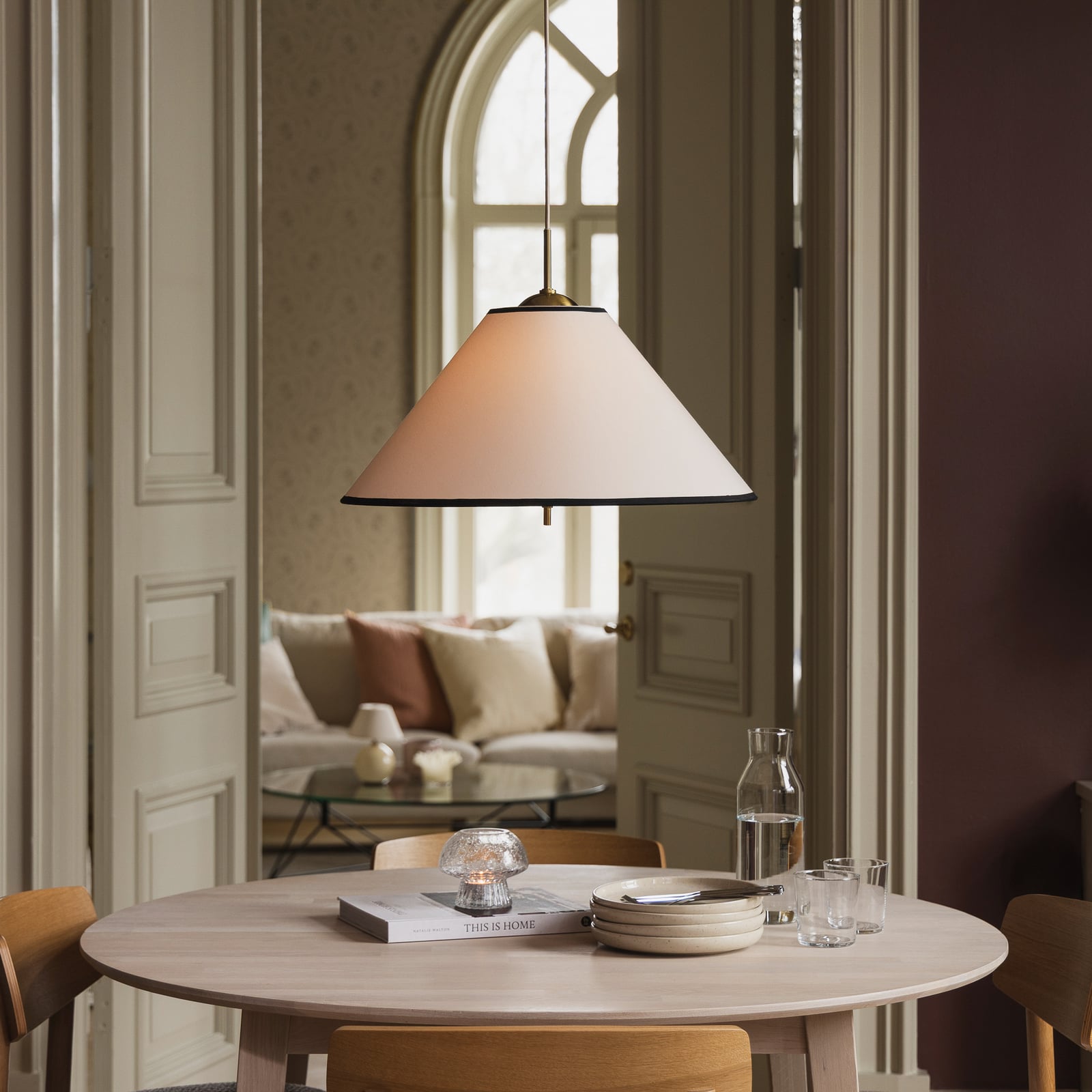 Globen Lighting hanglamp IRIS 50 crèmekleurig Ø 50 cm Globen Lighting hanglamp IRIS 50 crèmekleurig Ø 50 cm