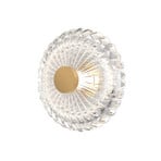 Maytoni Applique a LED, rotonda, Ø 18 cm, trasparente / oro