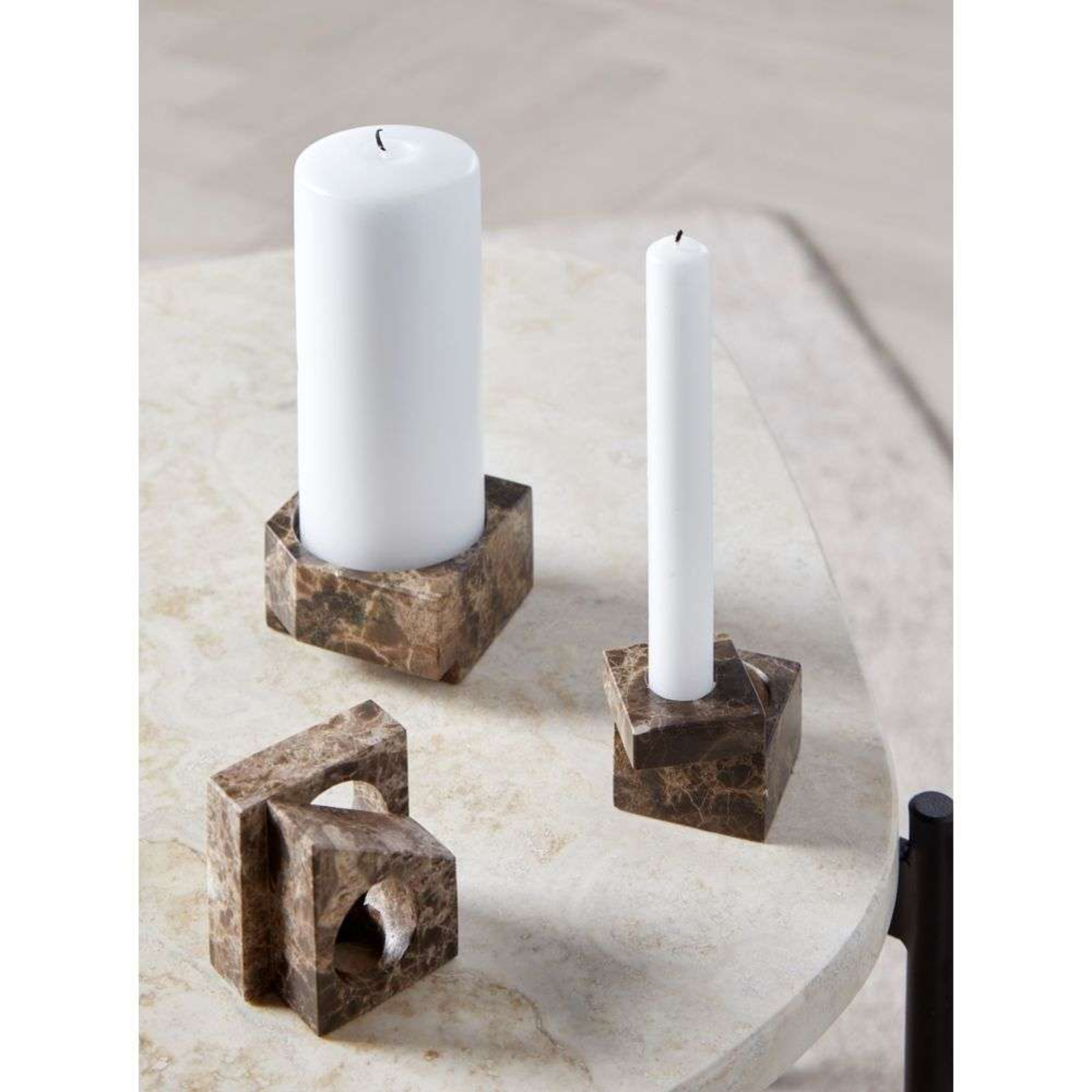 Jeu de dés 1 Candle Holder Green Marble - Woud