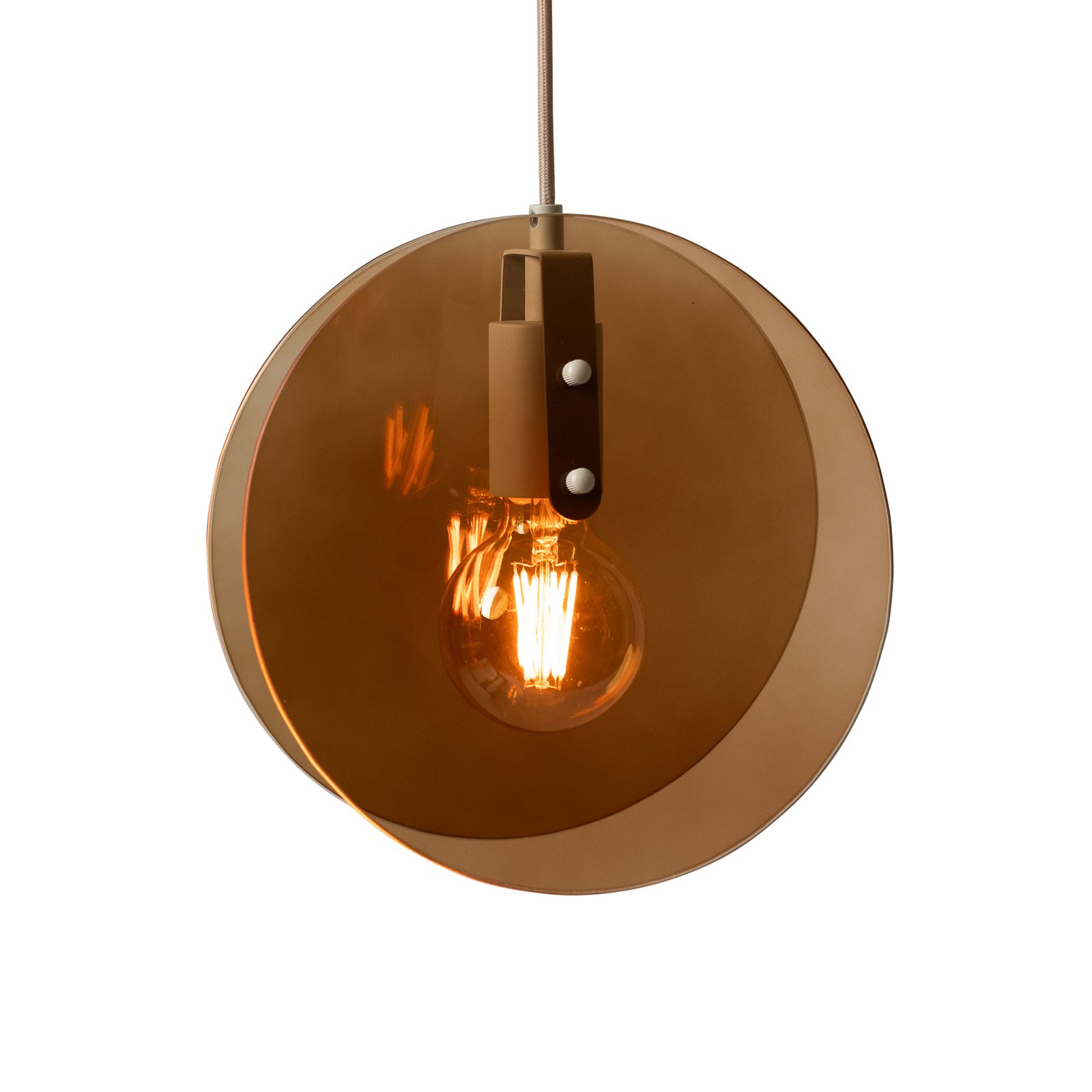 IT'S ABOUT ROMI Toledo hanging light, amber colour, Ø 25 cm