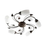 Stefania 5 Kattovalaisin White/Black-Gold - Lindby