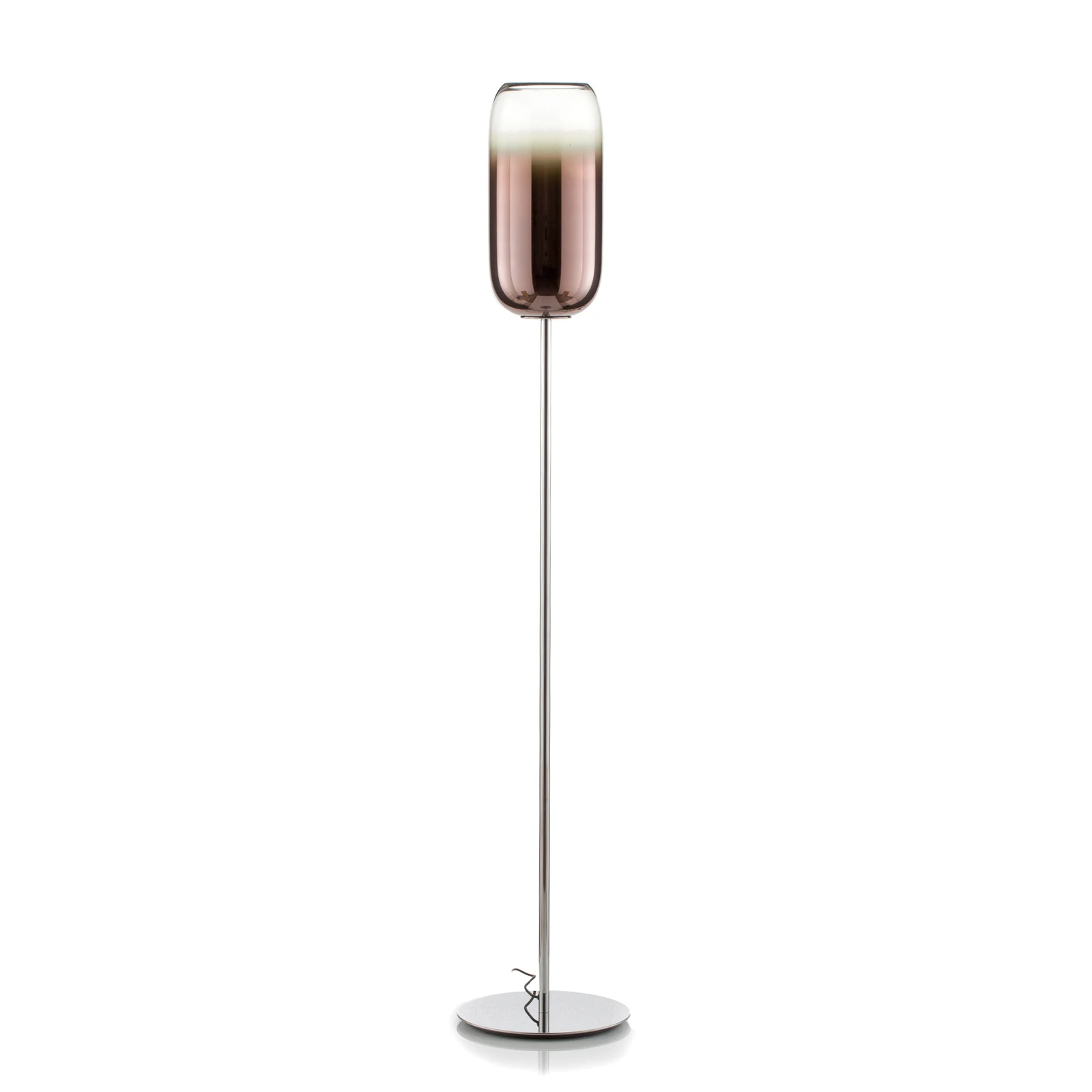 Artemide Gople floor lamp, copper/silver