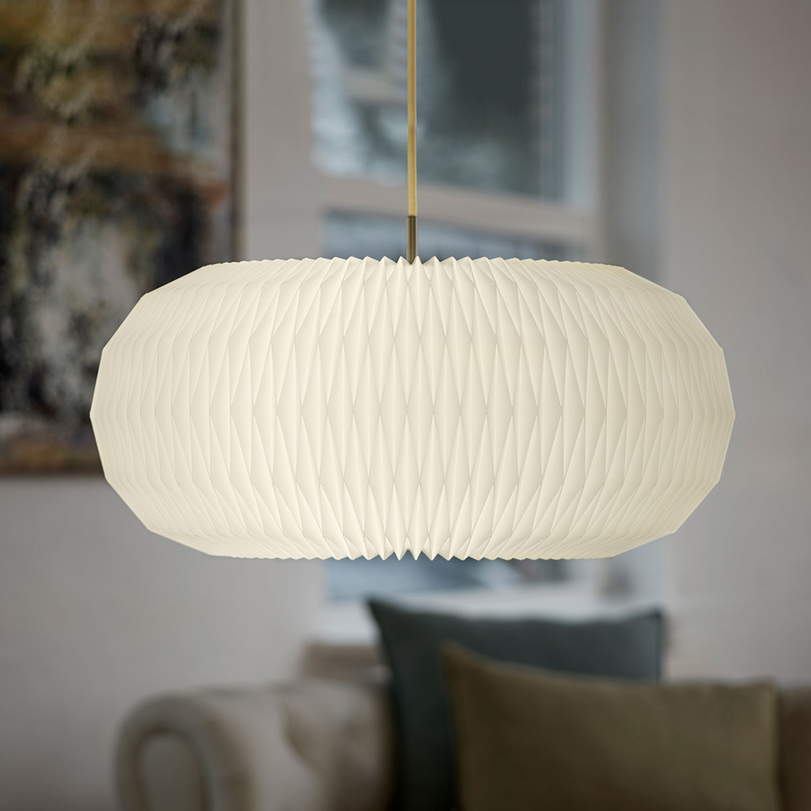 LE KLINT Donut lampa wisząca, stal, 47 cm