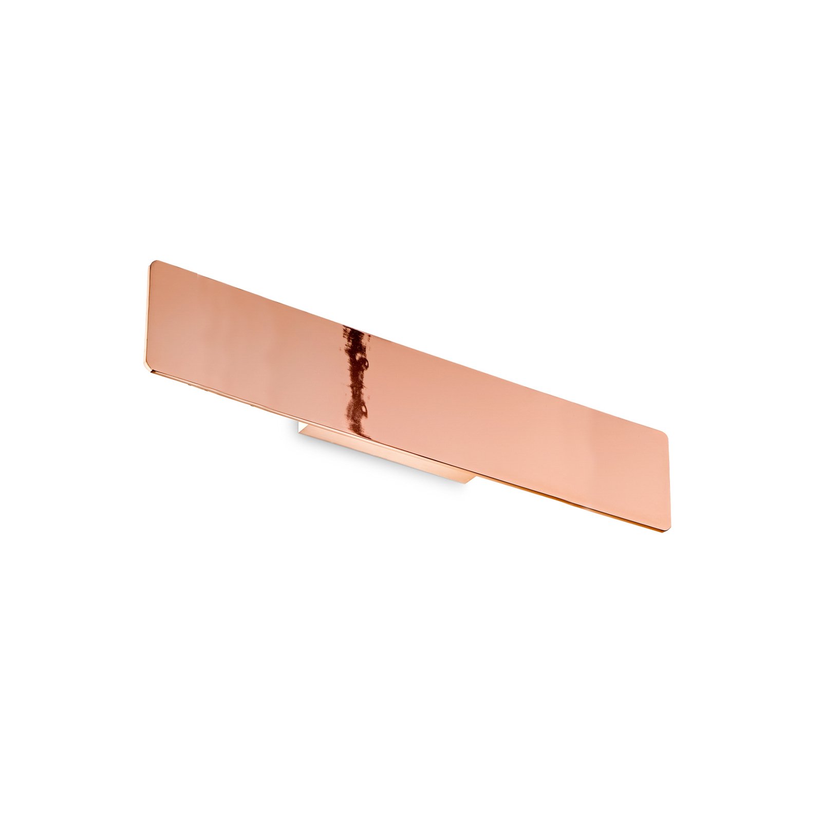 Ideal Lux LED wall lamp Zig Zag, copper-coloured, width 53 cm