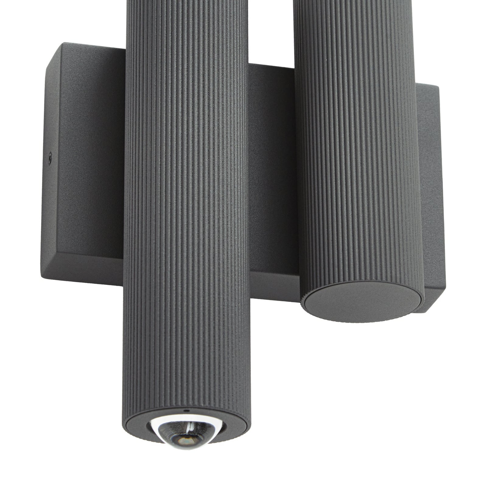 Aplică LED Torvian pentru exterior, cu 2 becuri, metal, antracit - Lucande