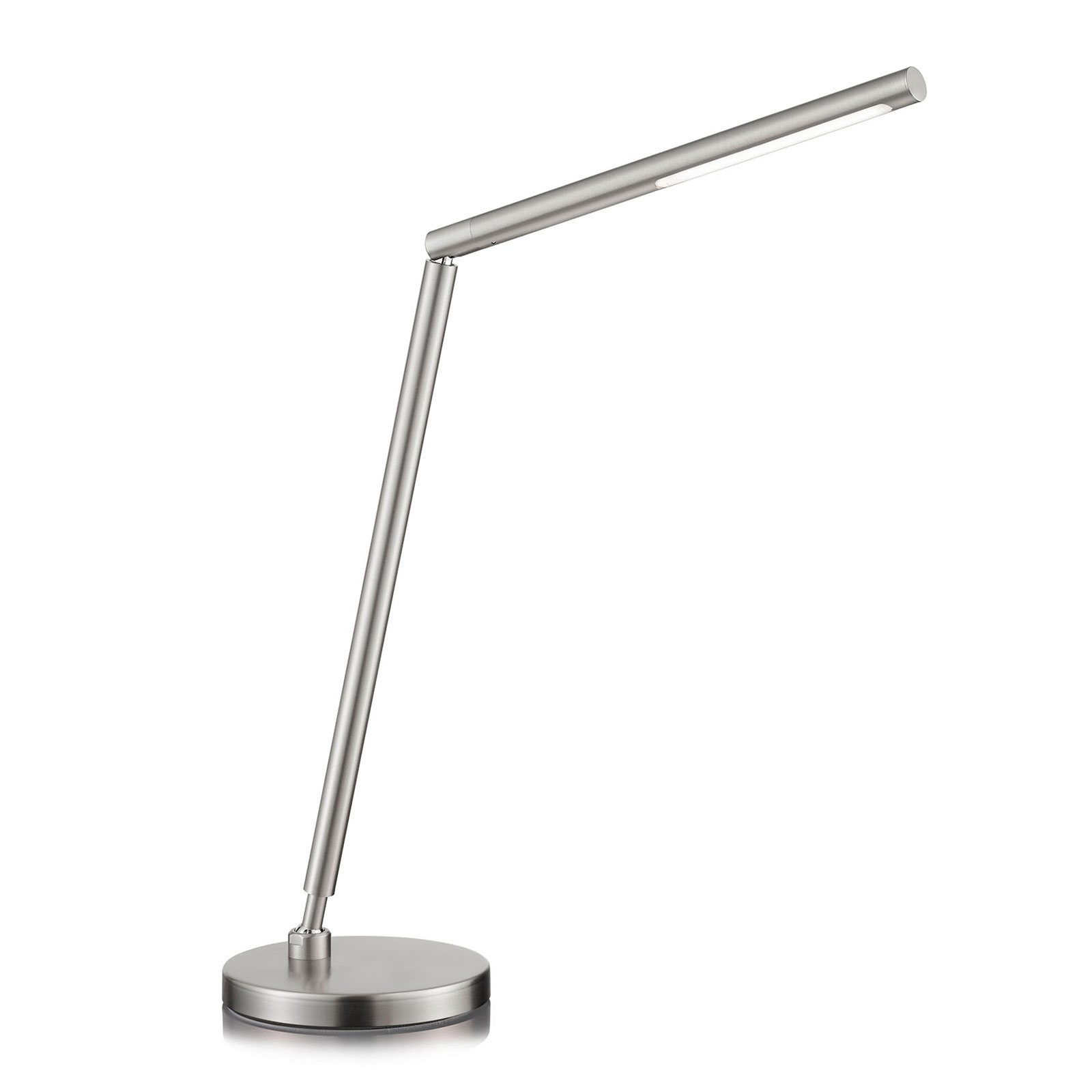 Lampe table LED Dina-T nickel mat commande gestes
