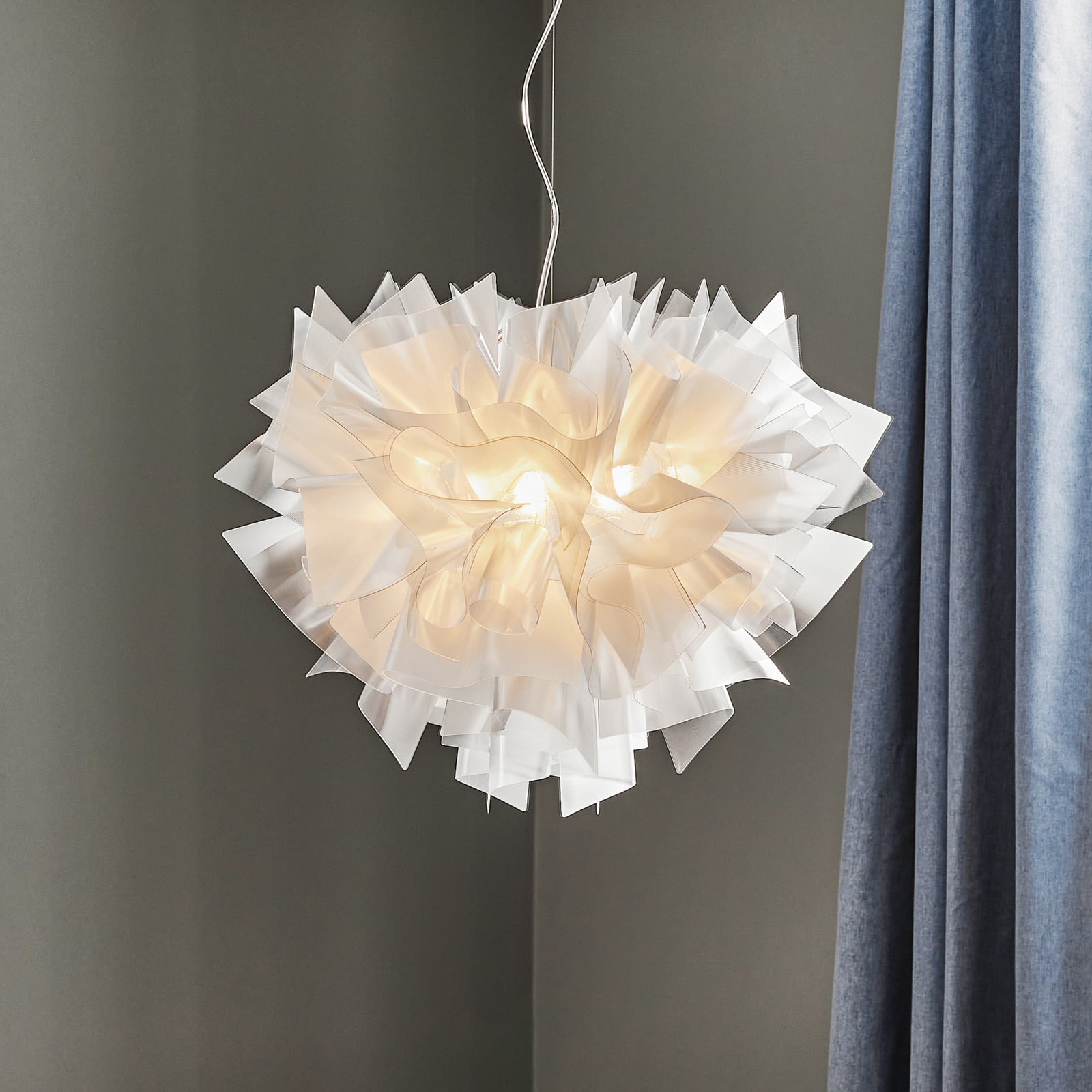 Veli Pendel L Prism Slamp - Stue - Design - Plastik - Med flere lyskilder