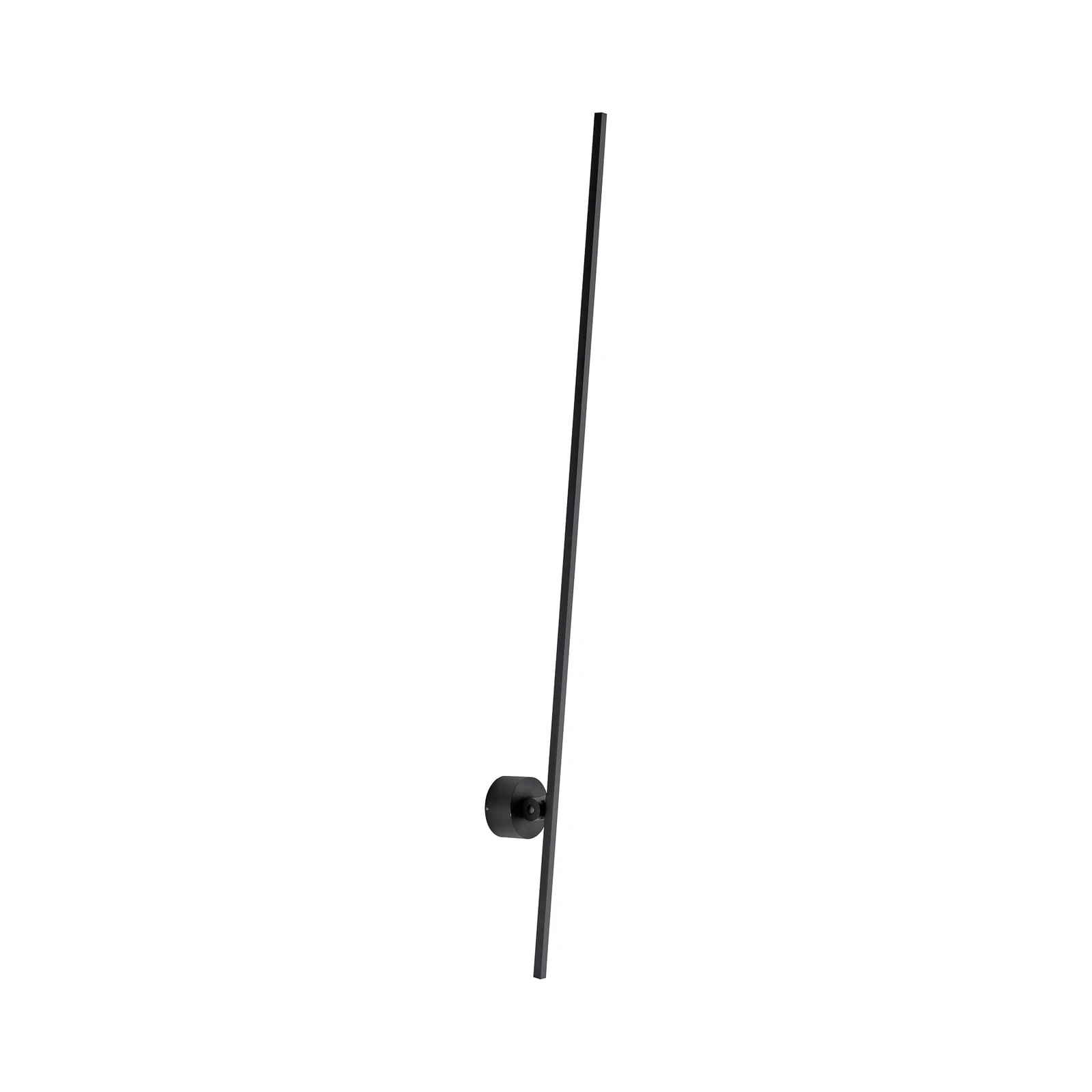 Aplique de pared LED PURE Grafo, negro, altura 117 cm