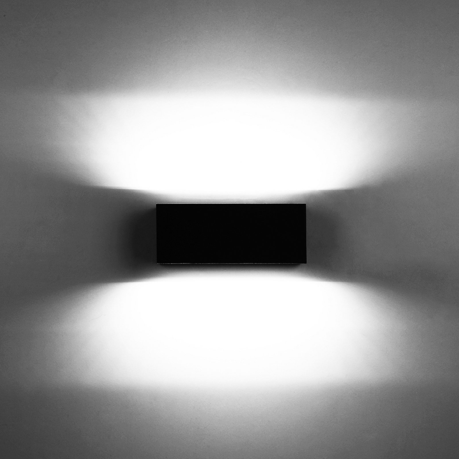 LED-Außenwandlampe Gemini, 22cm, 4.000K, anthrazit