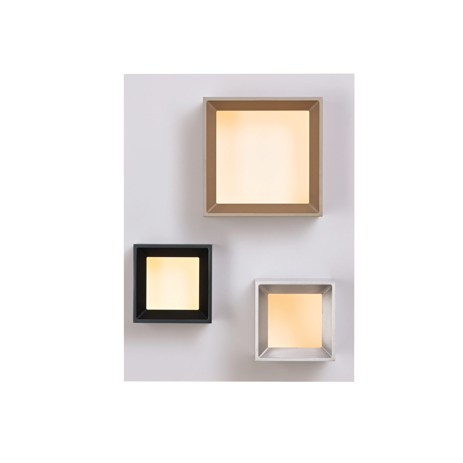 LED-stropna svetilka PURE Manhatten, večbarvna, 3-žarilna, CCT