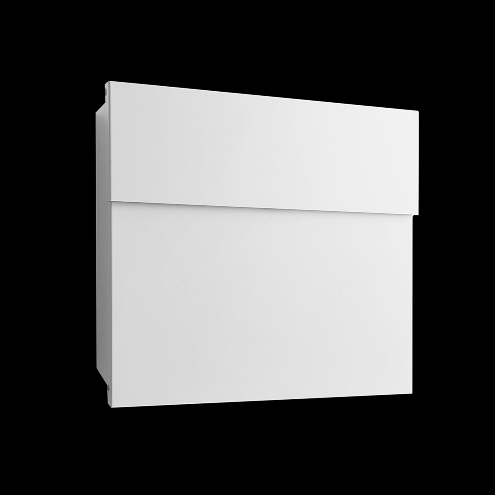 Letterman IV designer letterbox, white