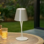 Lindby LED laetav laualamp Janea CROSS, roheline, metall