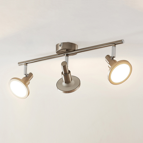 Lindby Unnur LED-spotlight, 3 lyskilder og avlang