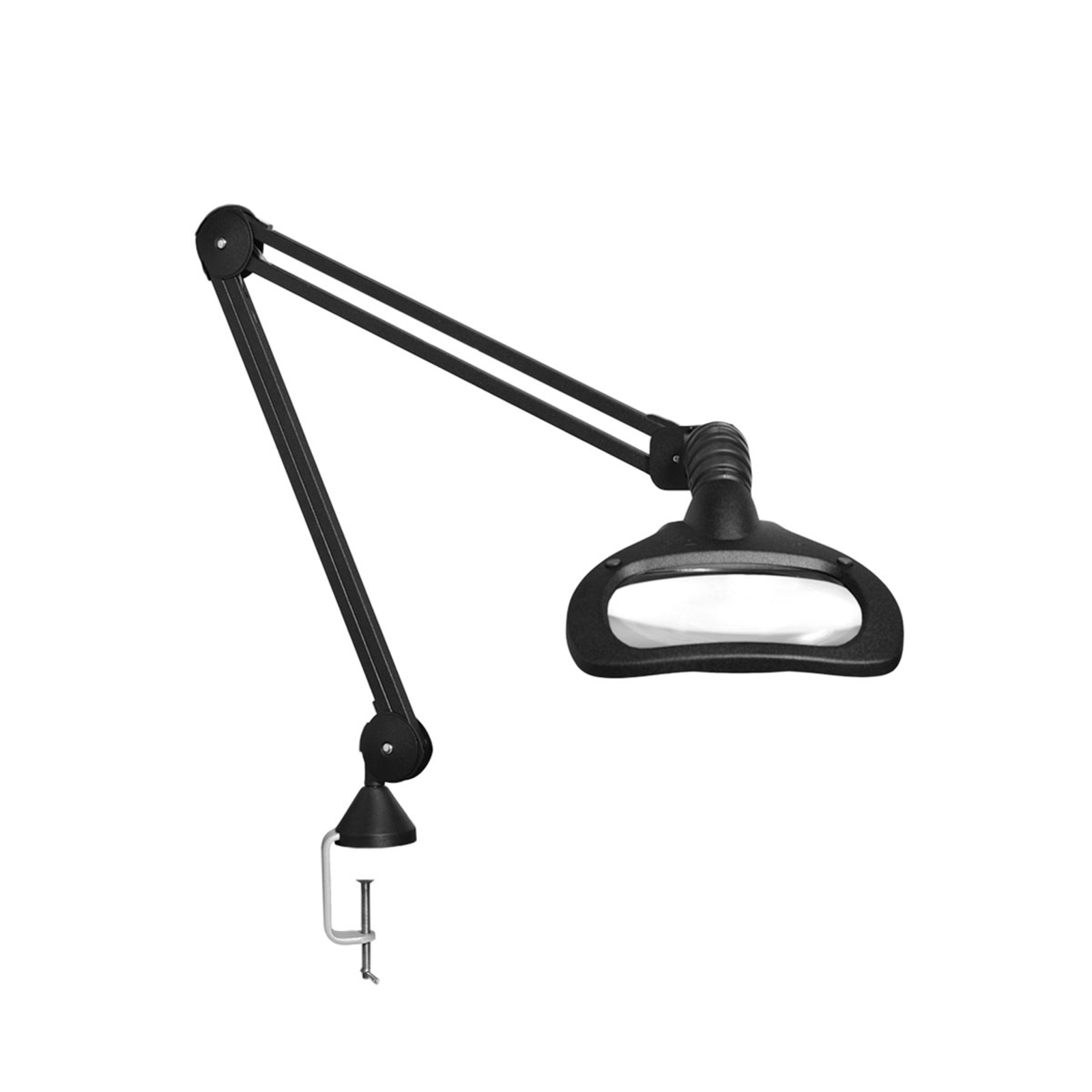 GLamOX Wave LED magnifying light 3.5 Dpt w ESD, steel, aluminium, 6 W, energy efficiency: A+