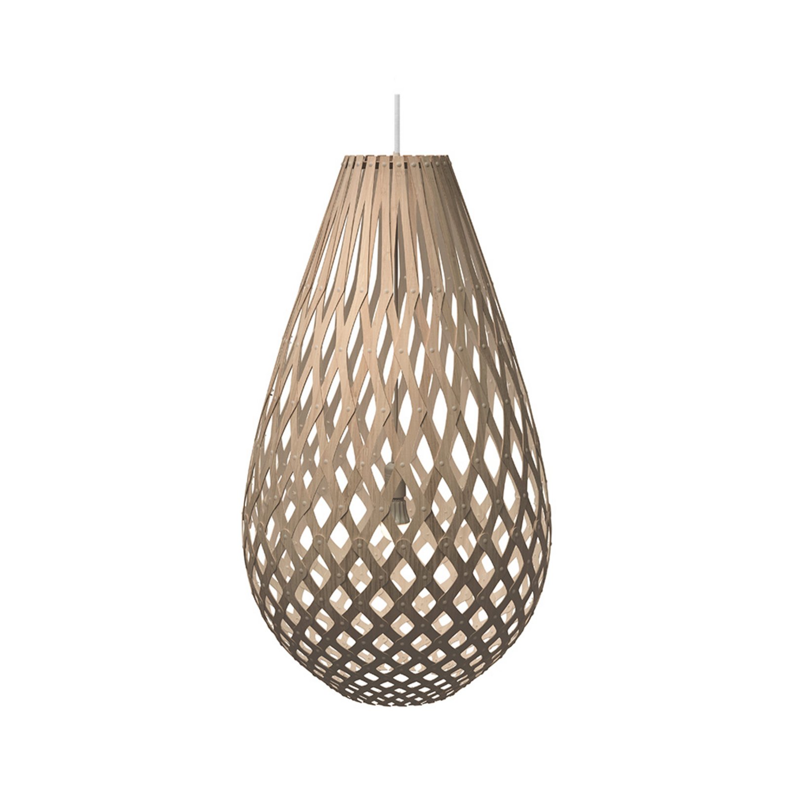 Koura Pendelleuchte H120 Bamboo - David Trubridge