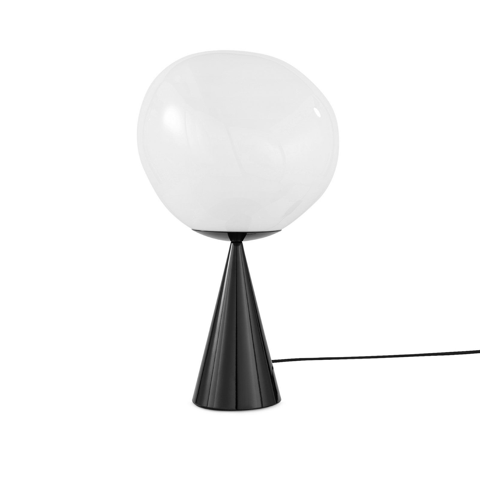 Tom Dixon LED table lamp Melt Cone Fat, opal, height 47 cm