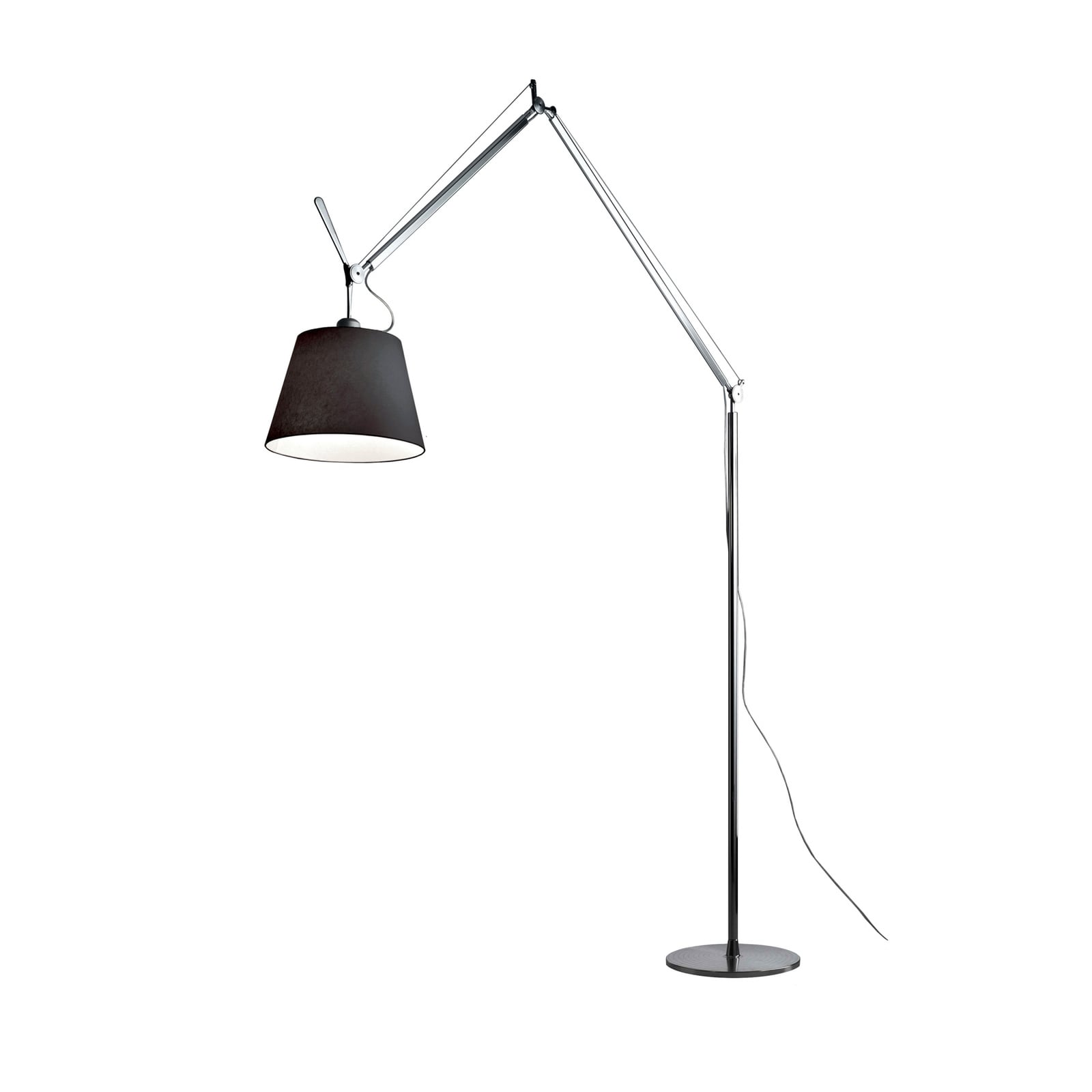 Tolomeo Mega Stehlampe Ø 32 cm schwarz/alu on/off - Artemide Tolomeo Mega Stehlampe Ø 32 cm schwarz/alu on/off - Artemide