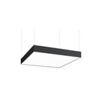 BRUMBERG LED-Pendel Biro Square, DALI dimmbar, schwarz 4000K