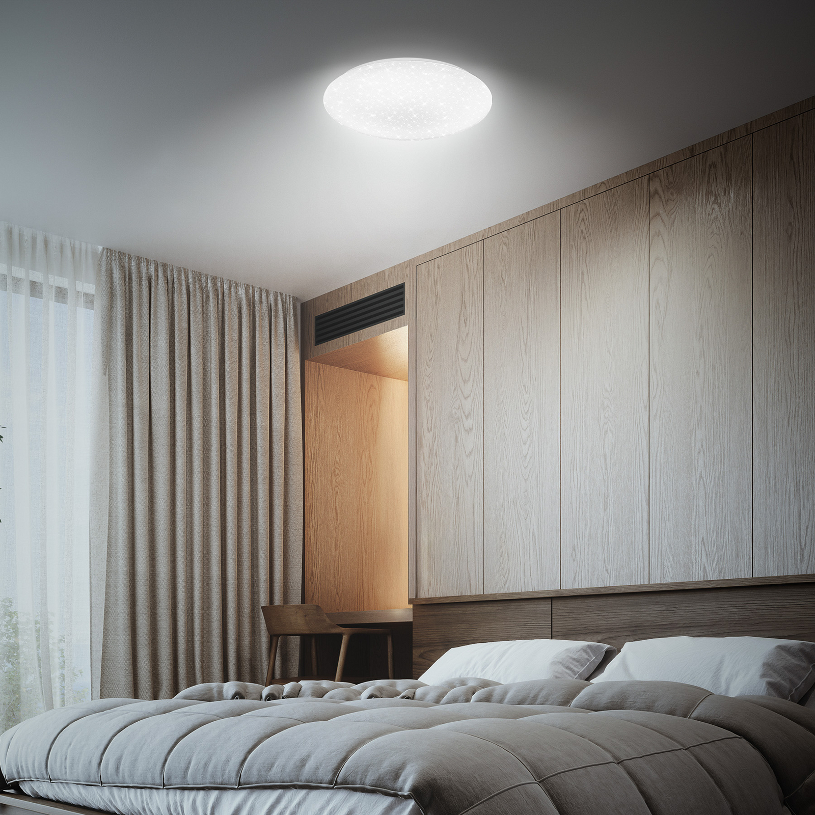 Lampa sufitowa LED Lumenia, średnica 28 cm, 16 W, gwieździste niebo Lampa sufitowa LED Lumenia, średnica 28 cm, 16 W, gwieździste niebo