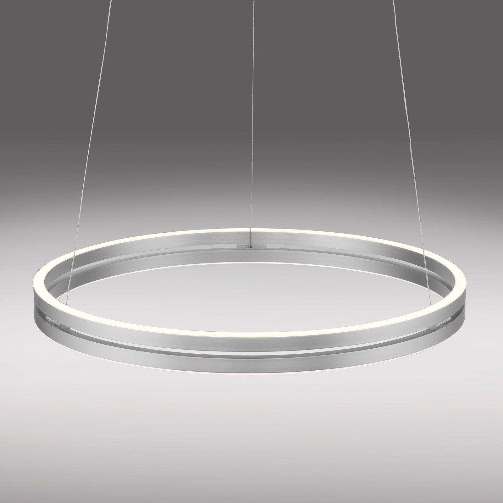 PURE E-Loop żyrandol LED, CCT, srebrny