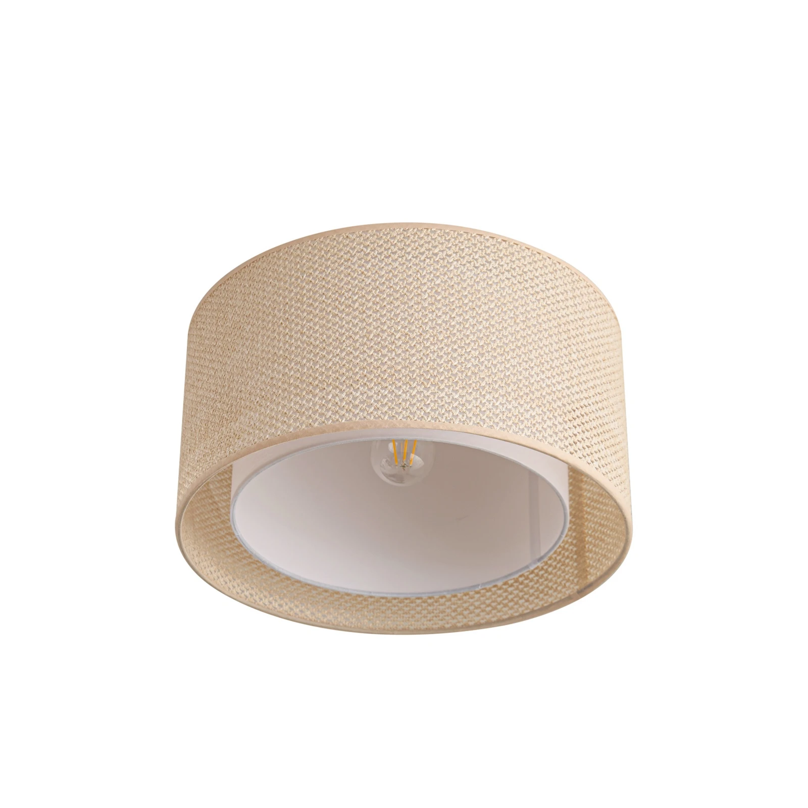 Lindby laevalgusti Soula, Ø 40 cm, beež, plastik, E27