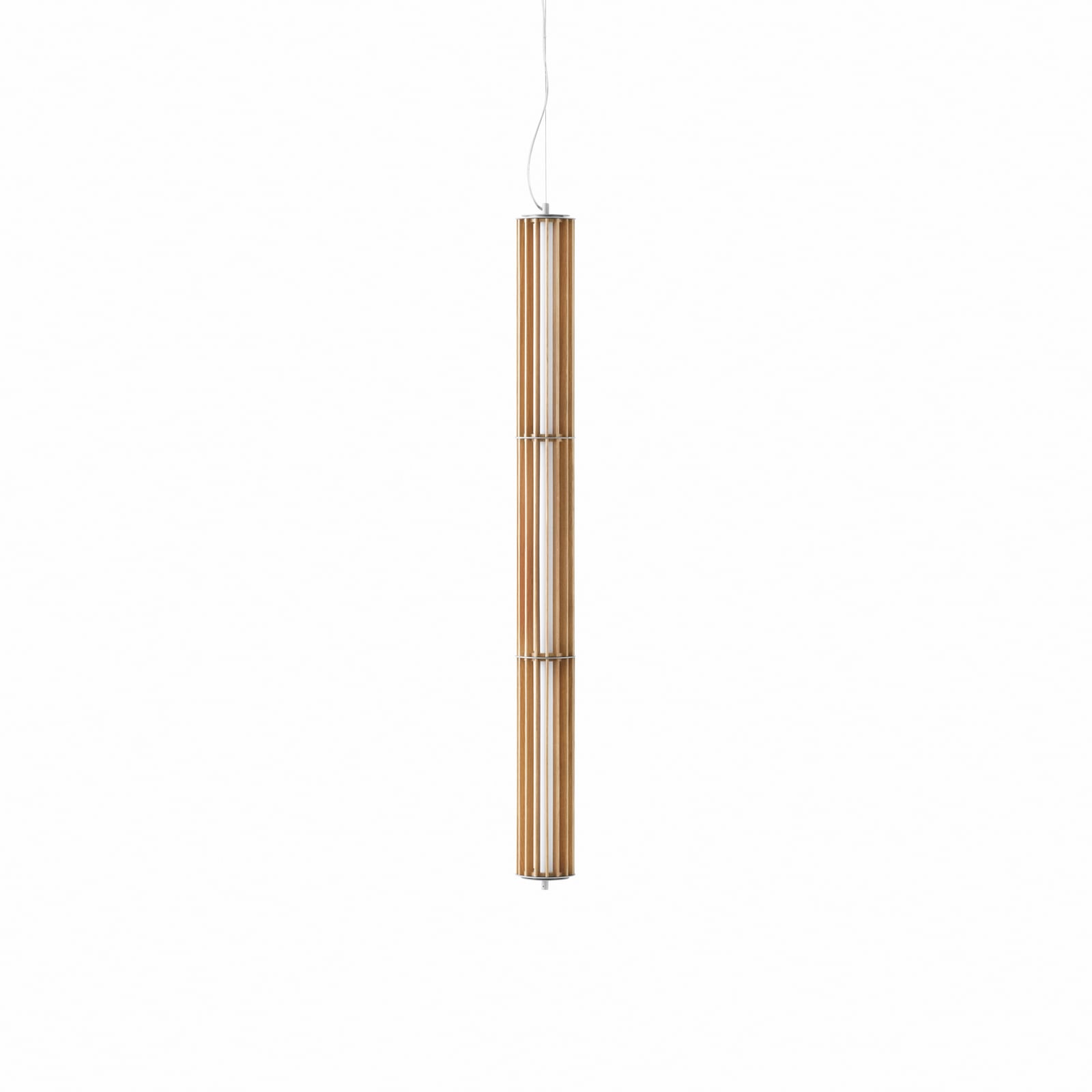 Numbra TY1 LED hanging light, oak, 122 cm, wood - &TRADITION