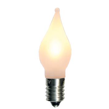 E10 0.1 W 10-55 V LED bulb pack of 3, flame tip