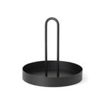 ferm LIVING Grib tálca, fekete, Ø 28 cm, vas