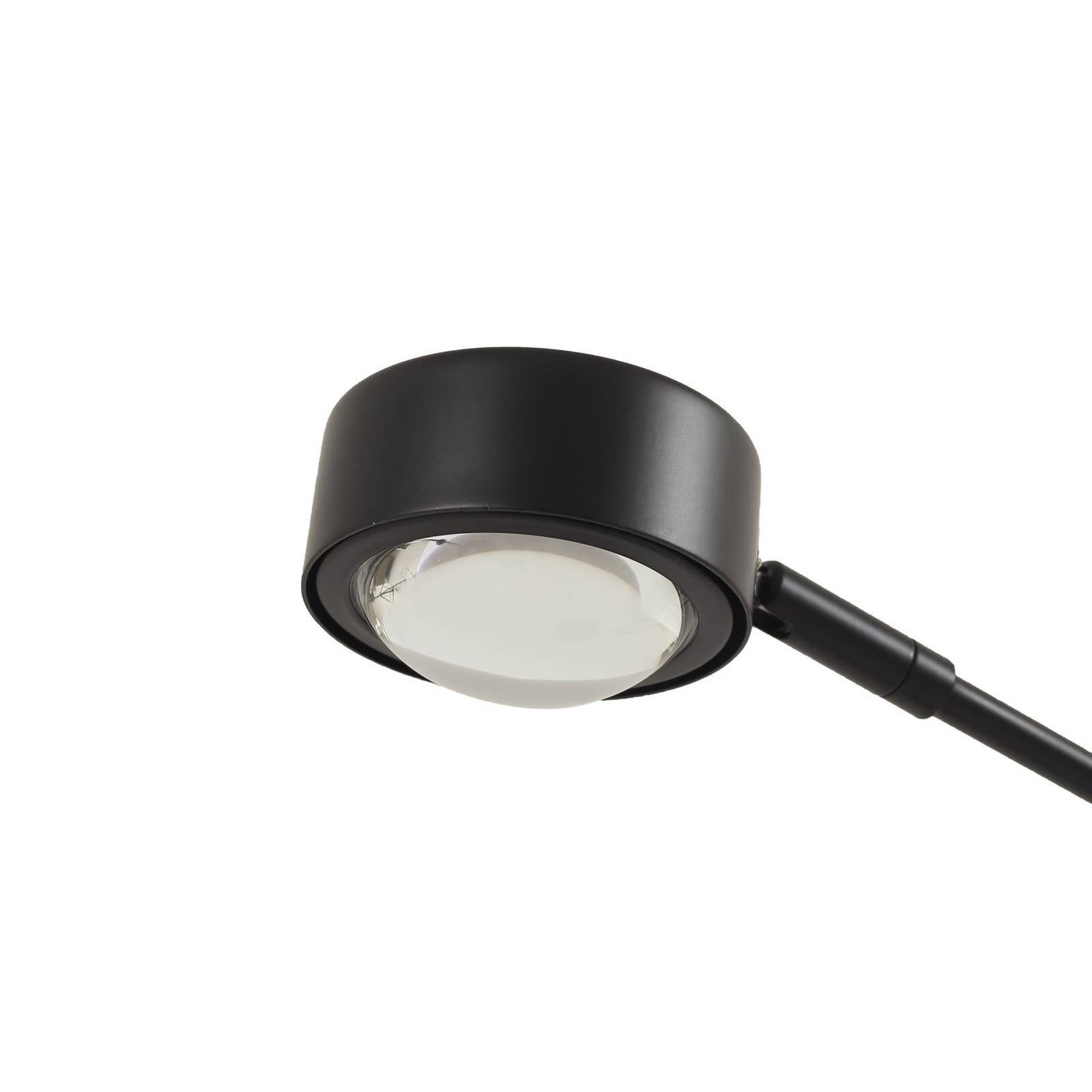 Lampa stojąca Lindby Jyla, 88 cm, matowa czerń, GX53, elastyczna