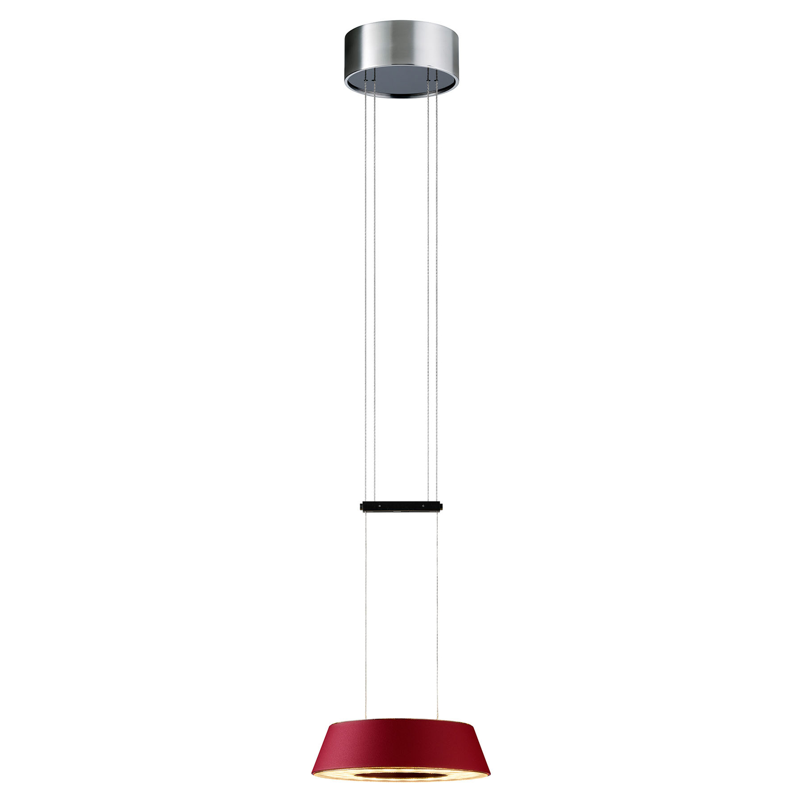 OLIGO Glance LED-riippuvalo, 1 lamp. punainen