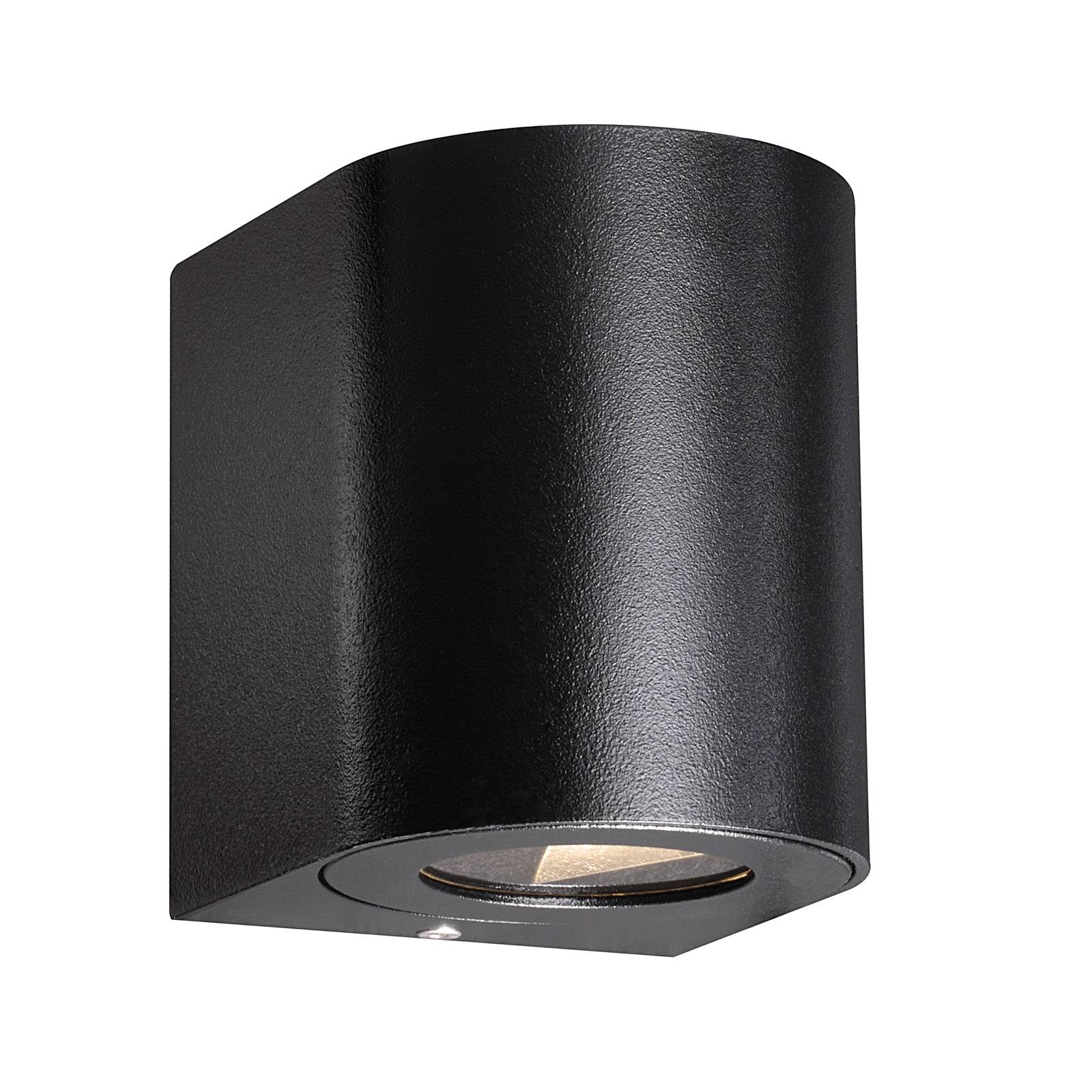 LED-Außenwandleuchte Canto 2 Seaside, schwarz, Alu, 10 cm