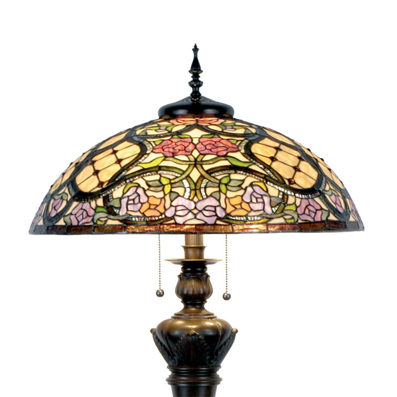 Rosaly - gulvlampe i Tiffany-design