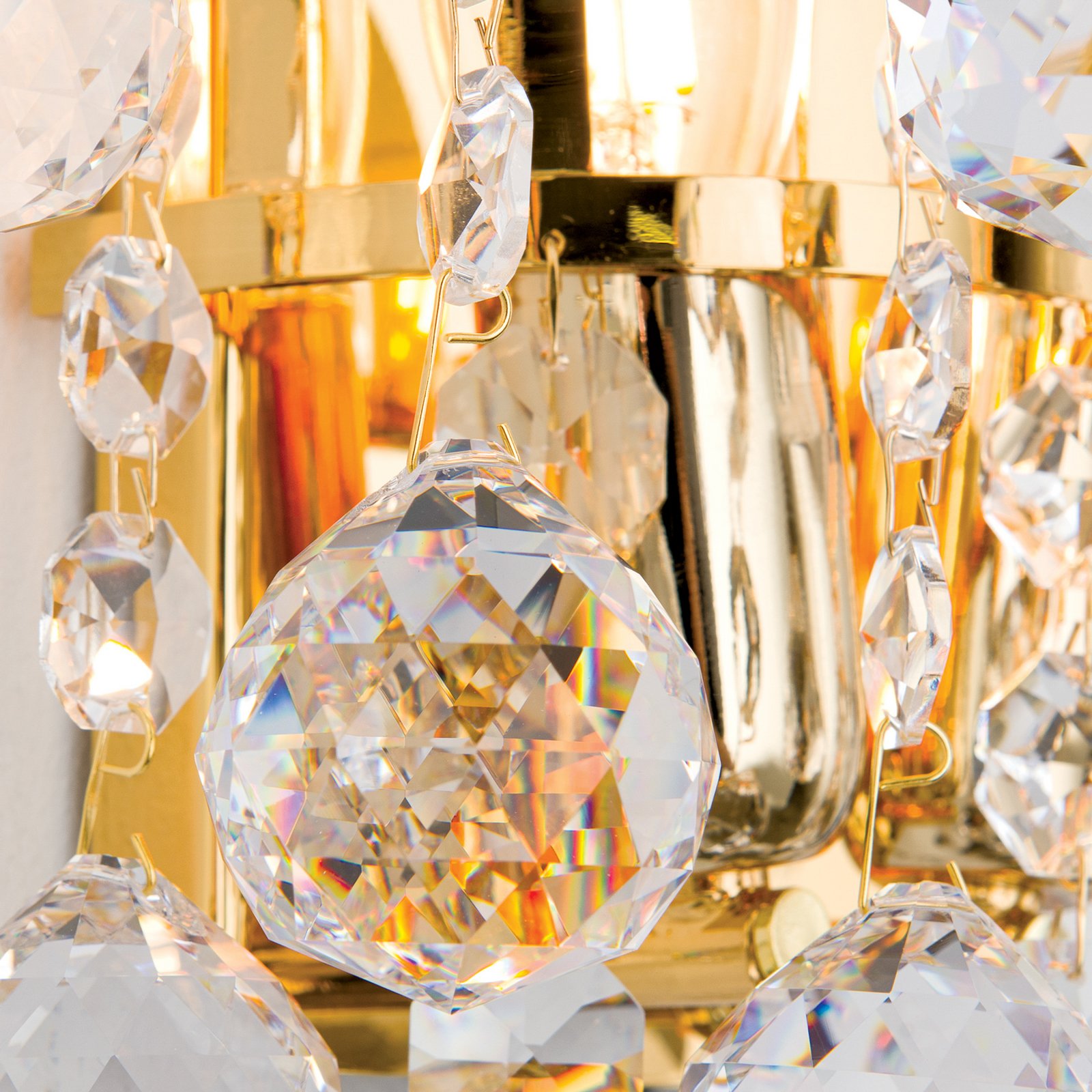 Lennarda Crystal Wall Light Gold