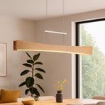 LED-riippuvalaisin Peru, tammi/nikkeli, pituus 116 cm