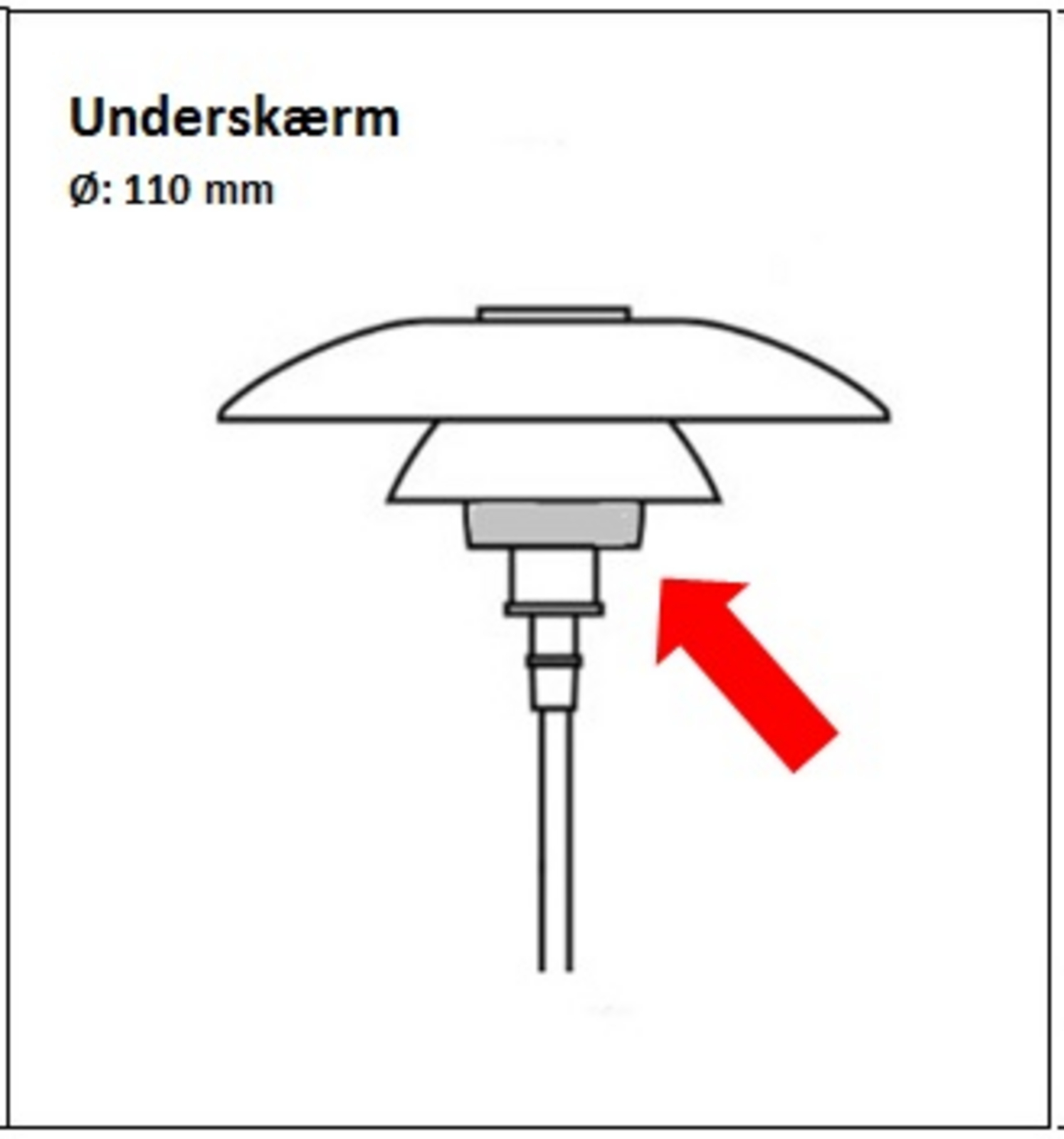 PH 4½-3½ Middle Shade for Floor Lamp Glass - Louis Poulsen