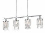 Posh hanging light, hanging elements, 4-bulb