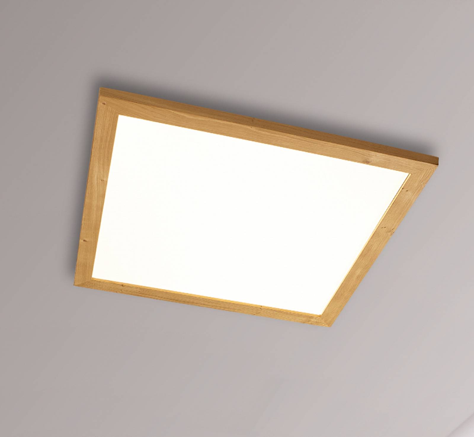 Quitani Aurinor LED-panel naturligt egetræ 68 cm