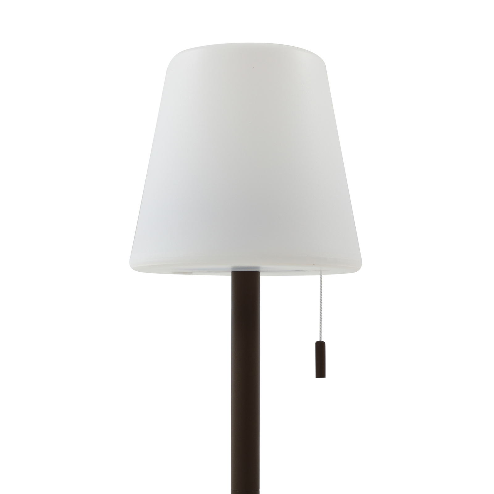 Azalea LED Portable Table Lamp IP44 White/Brown - Lindby