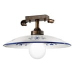 Stylish Bassano ceiling light blue