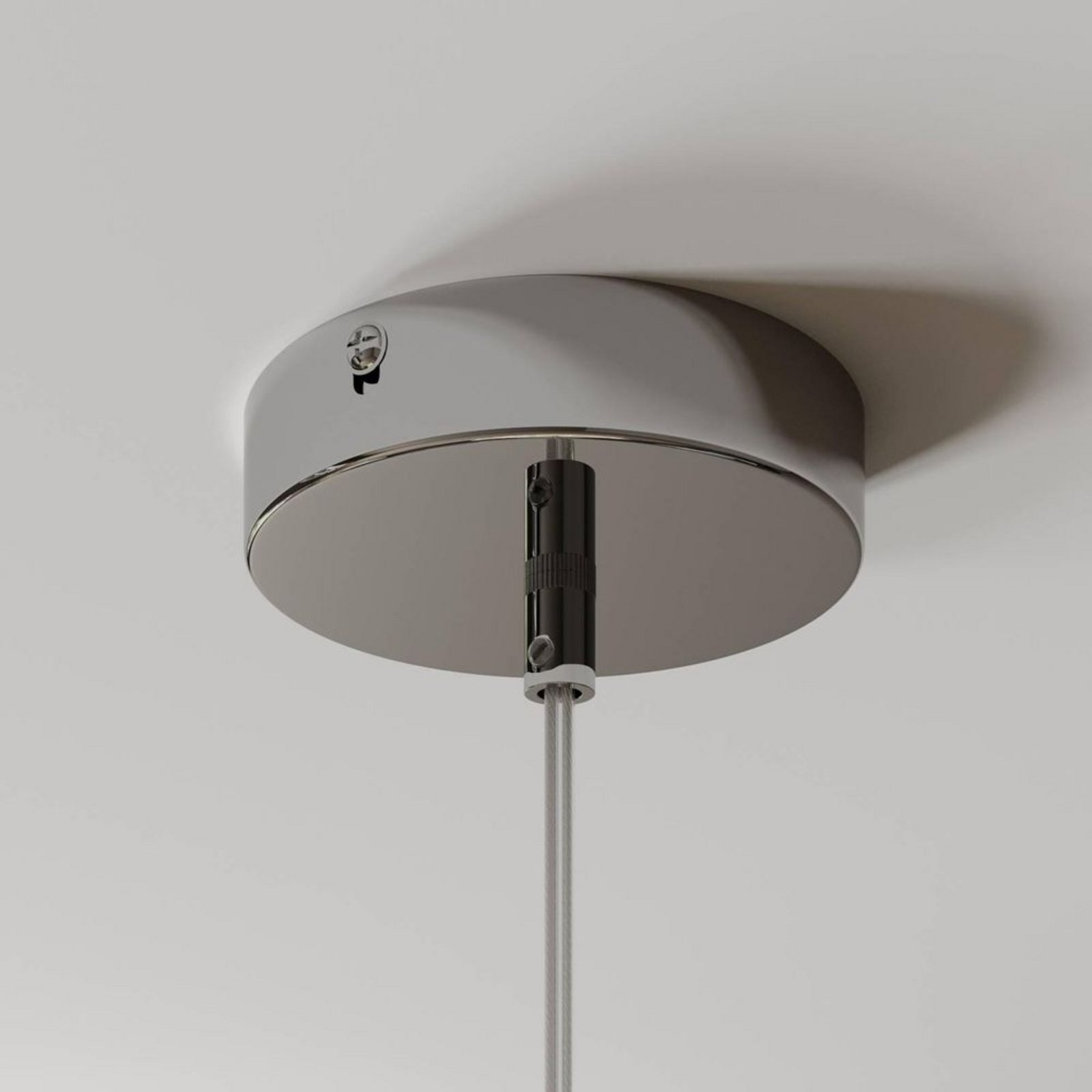 Maple Pendel Ø38 White/Chrome - Lindby