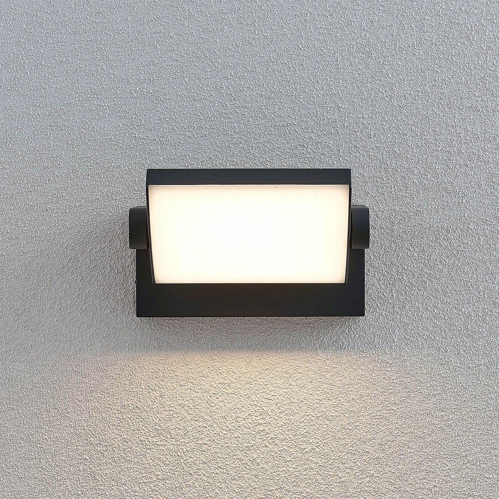 Lindby LED-Außenwandleuchte Sherin, 2er-Set, drehbar