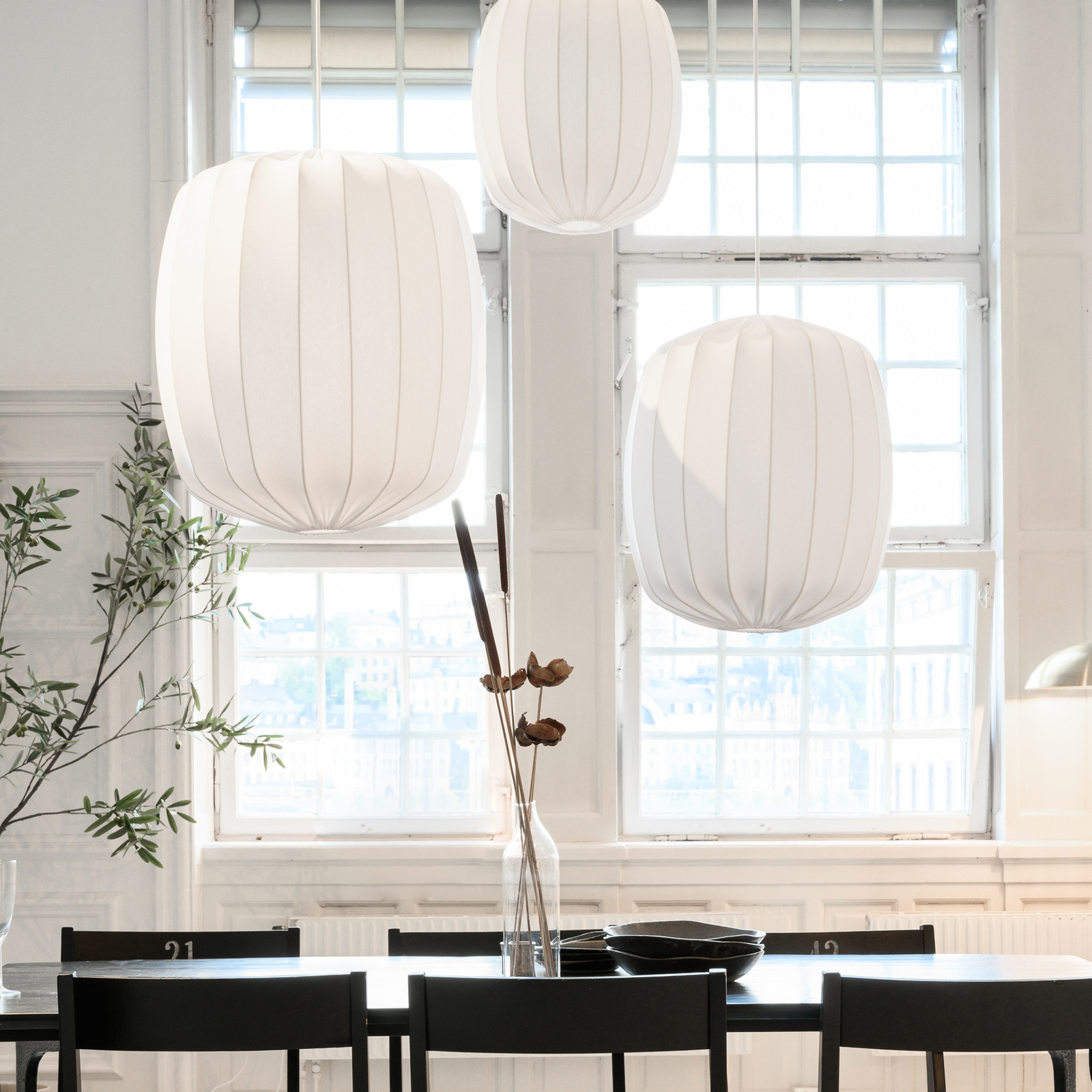 Prisma 45 Schirm Linen White - Watt & Veke