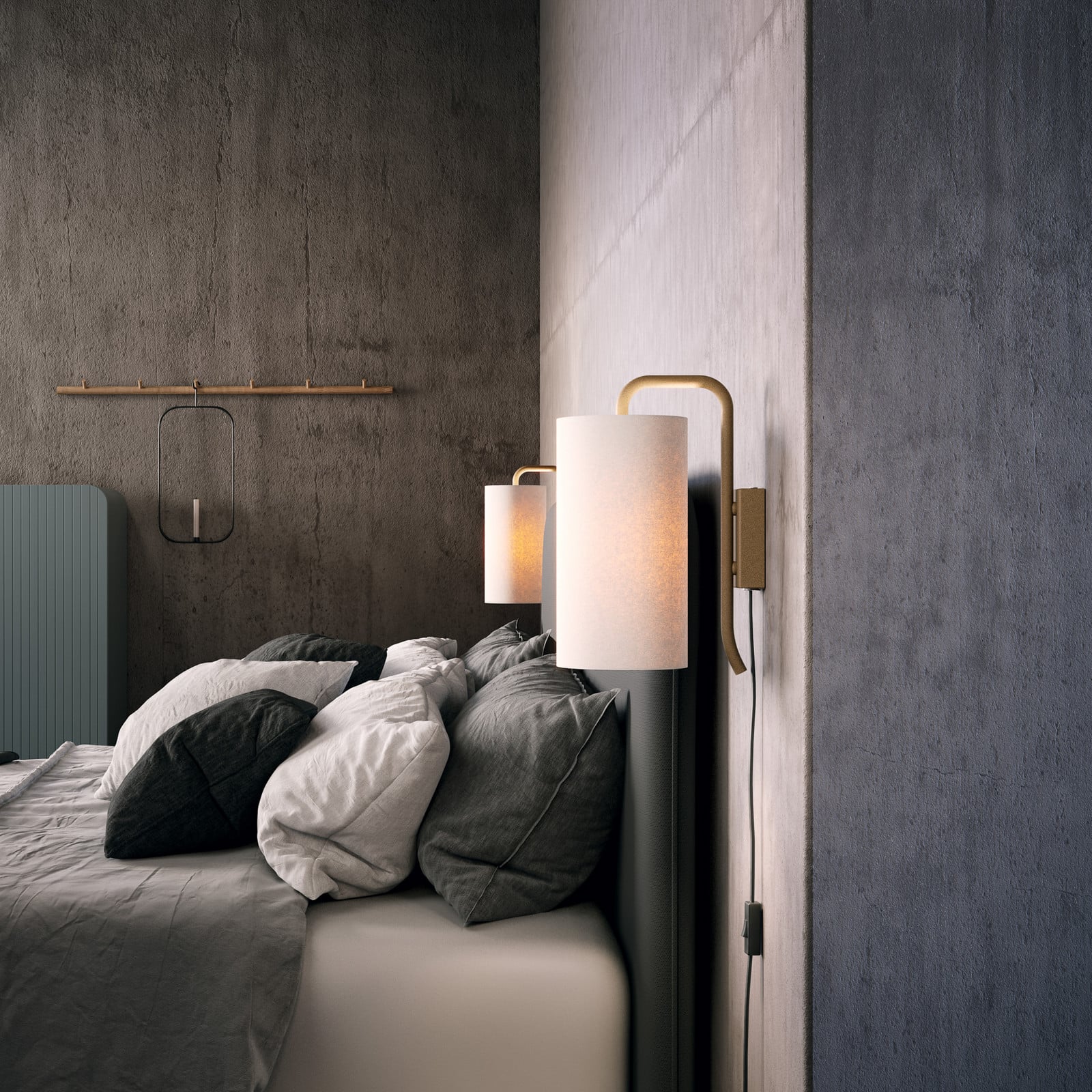 Pensile V&auml;gglampa Sand Belid - Vardagsrum - Metall