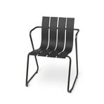 Chaise OCEAN, noire, plastique, hauteur 81 cm - Mater
