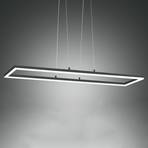 LED závěsné světlo Bard, 92x32 cm, antracit