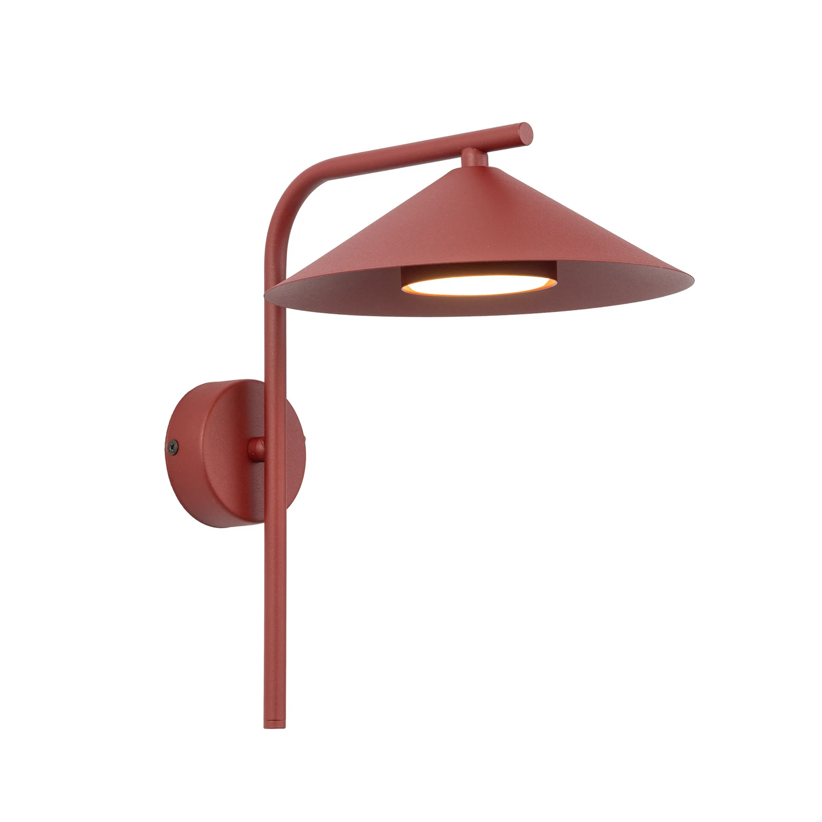 Sieninis šviestuvas „Lume S“, bordo spalvos, metalinis, 31 cm aukščio, GX53
