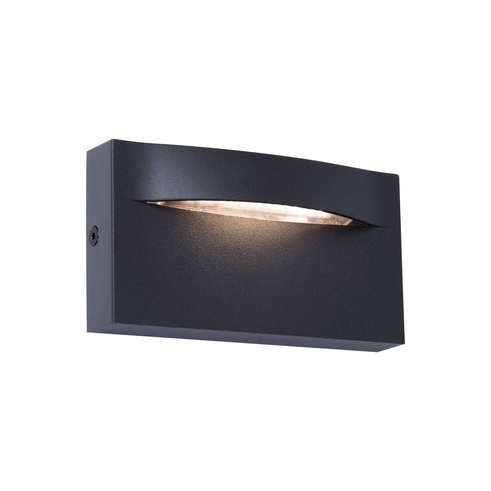 Levně Venkovní nástěnné svítidlo LED Vita, tmavě šedé, 13,7 x 7,5 cm