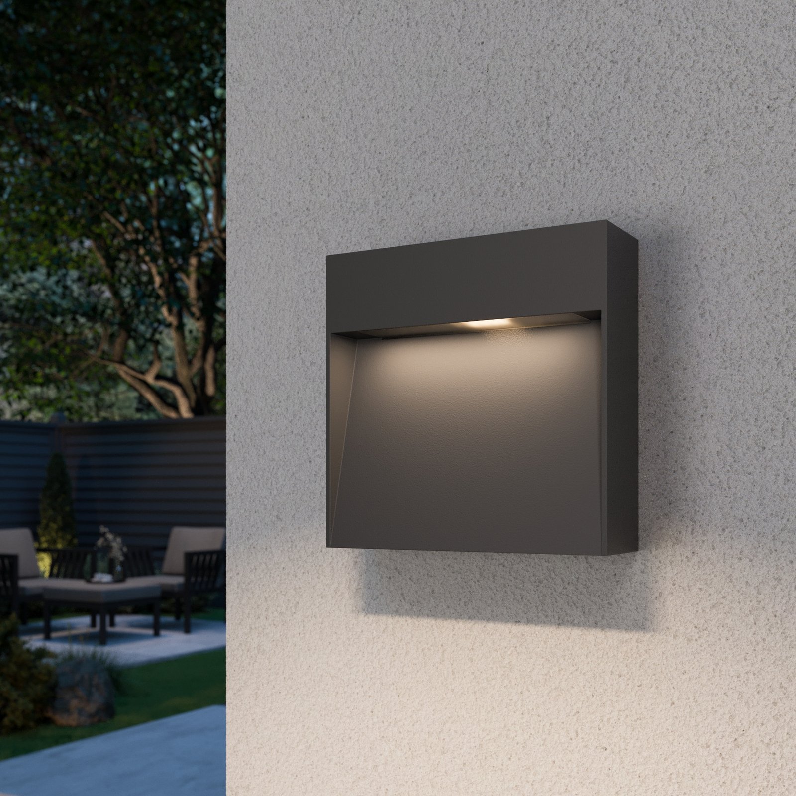 Noreia LED Kültéri Fali Lámpa Dark Grey - Lucande